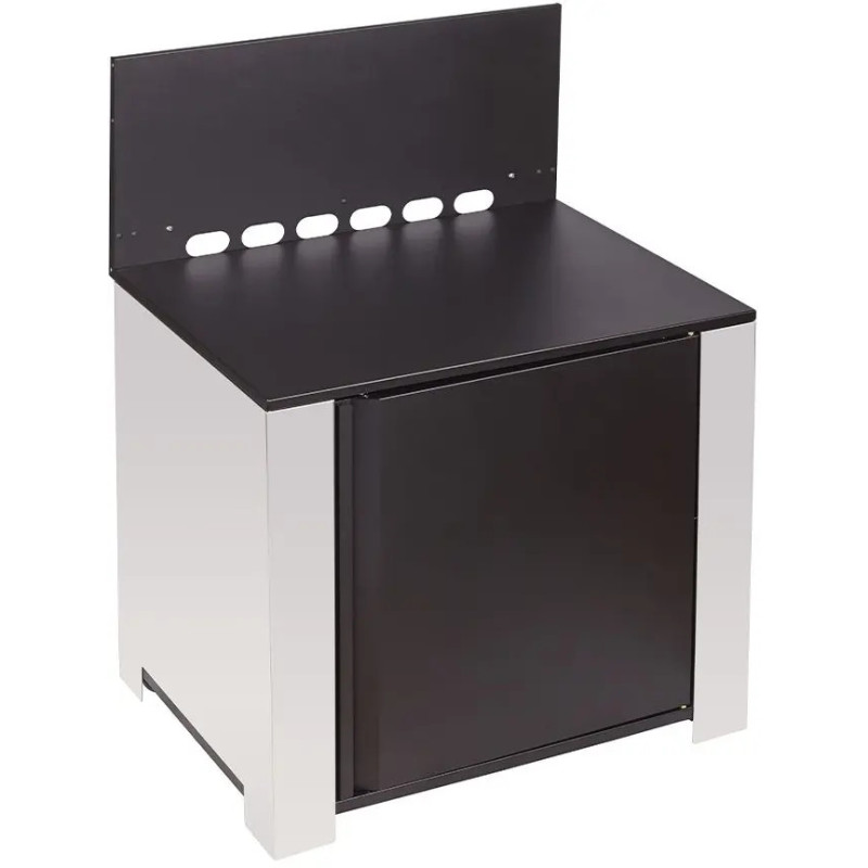 MEUBLE MODULO PLANCHA NOIR ET INOX