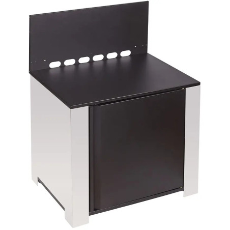 MEUBLE MODULO PLANCHA NOIR ET INOX