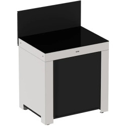 MEUBLE MODULO STANDARD NOIR ET INOX