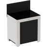 MEUBLE MODULO STANDARD NOIR ET INOX