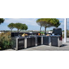 MEUBLE MODULO STANDARD NOIR ET INOX
