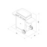 COMBO PLANCHA ENO INITIAL 65 INOX + MEUBLE