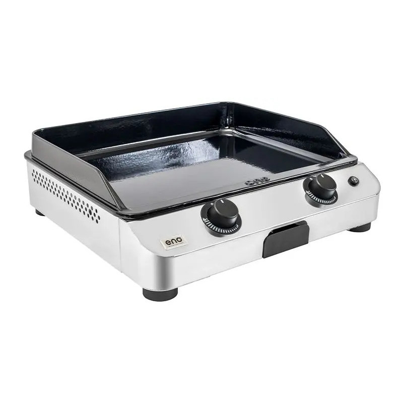 PLANCHA À GAZ 2 BRÛLEURS 60 FUSION INOX