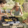 PLANCHA À GAZ 2 BRÛLEURS 60 FUSION INOX