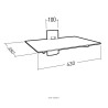 TABLETTE PERIPH.  ERARD SLIM TABLETTE 035490 VERRE
