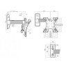 EXO 200TW2 SUPPORT MURAL ALUMINIUM INCLINABLE ET