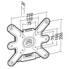 CLIFF 200 FIXE SUPPORT MURAL FIXE POUR ECRAN