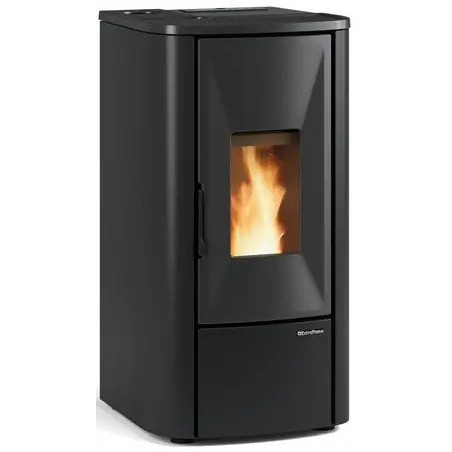 POÊLE À GRANULÉS LINA TOP 7kW VENTILÉ ÉTANCHE NOIR