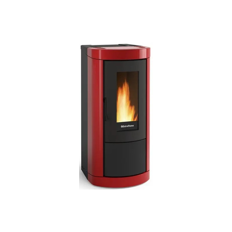 POELE À GRANULÉS MIETTA EVO 9kW VENTILÉ ÉTANCHE BORDEAUX