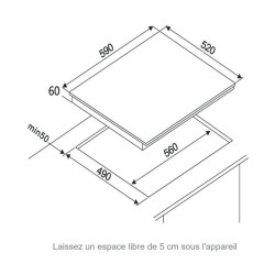 TABLE VITRO FAGOR FAV3540