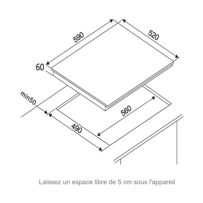 TABLE VITRO FAGOR FAV3540