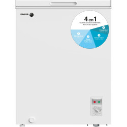 CONGÉLATEUR COFFRE MULTI-TEMPÉRATURES 142L CLASSE E AUTONOMIE 12H BLANC