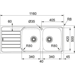 PACK FRANKE 674601 SPARK INOX/NOVARA PLUS BEC