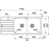 PACK FRANKE 674601 SPARK INOX/NOVARA PLUS BEC