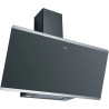 HOTTE 470070 EVO PLUS VERRE NOIR/BANDES INOX