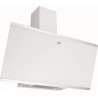 HOTTE 470025 EVO PLUS VERRE BLANC/BANDES INOX