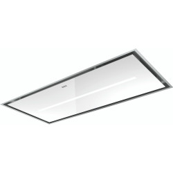 HOTTE DE PLAFOND 223057 AIR HUB INOX/VERRE BLANC MYTHOS FCMY 120 C WHG A AH