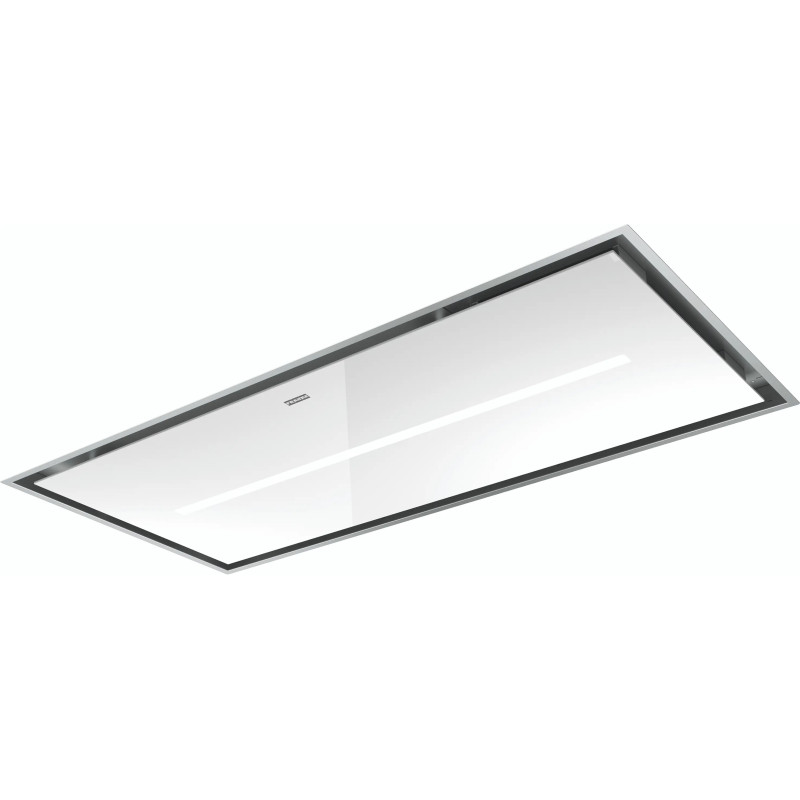 HOTTE DE PLAFOND 223057 AIR HUB INOX/VERRE BLANC MYTHOS FCMY 120 C WHG A AH
