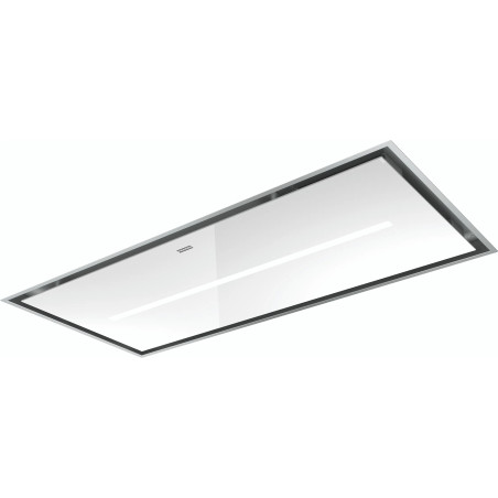HOTTE DE PLAFOND 223057 AIR HUB INOX/VERRE BLANC MYTHOS FCMY 120 C WHG A AH