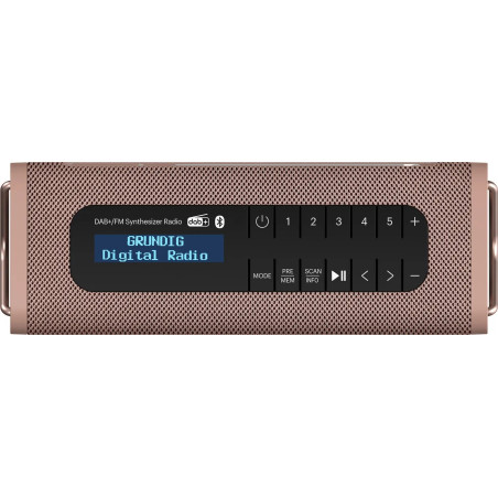 ENCEINTE RADIO BLUETOOTH 5 DAB+ 5W AUTONOMIE 8H ENTRÉE AUXILIAIRE COULEUR CAFE