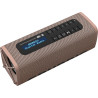 ENCEINTE RADIO BLUETOOTH 5 DAB+ 5W AUTONOMIE 8H ENTRÉE AUXILIAIRE COULEUR CAFE