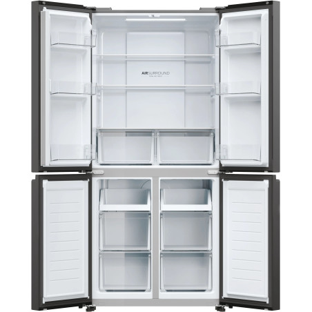 RÉFRIGÉRATEUR 4 PORTES 311+156L CLASSE E NOIR
