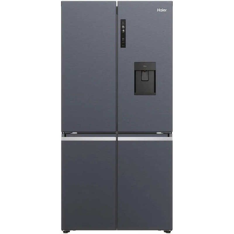 RÉFRIGÉRATEUR 4 PORTES 351+174L CLASSE E NOIR BROSSÉ