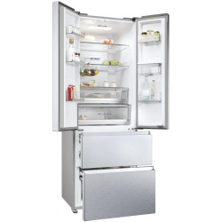 RÉFRIGÉRATEUR 2 PORTES + 2 TIROIRS 337+140L CLASSE E INOX