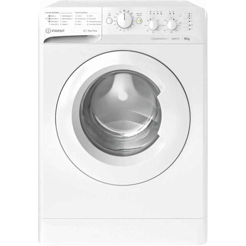 LAVE-LINGE FRONTAL 9KG 1200T CLASSE B BLANC