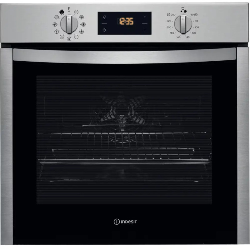 FOUR MULTIFONCTIONS PYROLYSE 71L CLASSE A+ INOX/NOIR