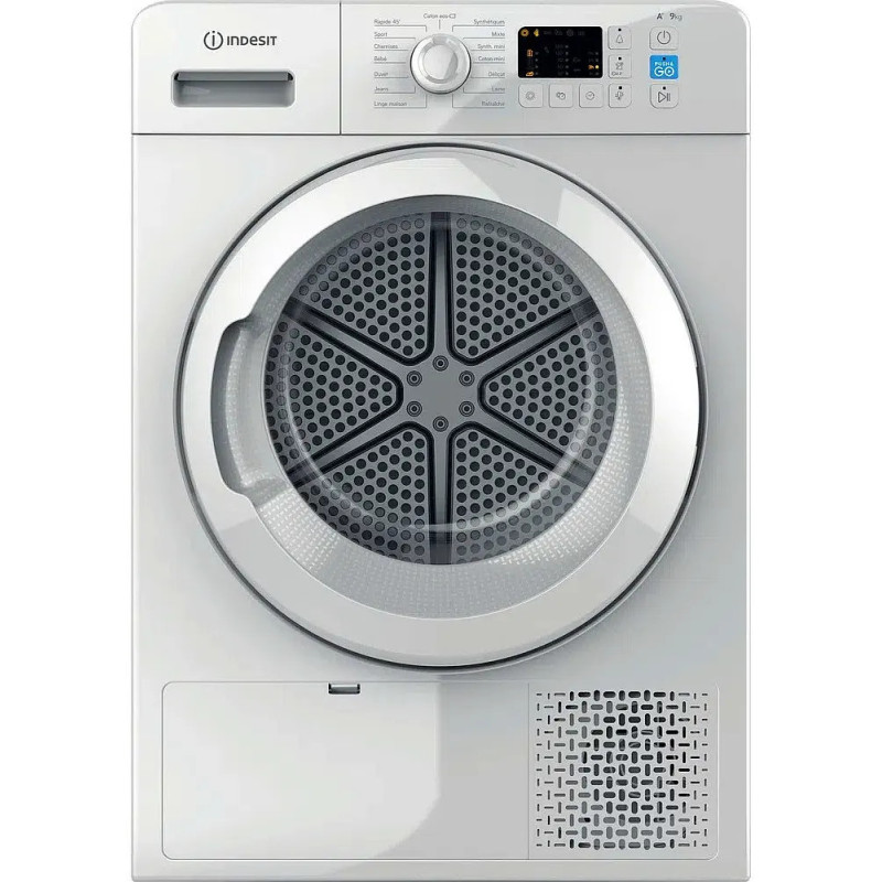 SÈCHE-LINGE FRONTAL POMPE À CHALEUR 9KG CLASSE A+ BLANC