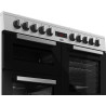 CENTRE DE CUISSON 6 FOYERS GAZ 3 FOURS ÉLECTRIQUES LARGEUR 100CM INOX