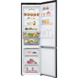RÉFRIGÉRATEUR COMBINÉ 277+110L H203XL59,5CM CLASSE D NOIR