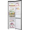 RÉFRIGÉRATEUR COMBINÉ 277+110L H203XL59,5CM CLASSE D NOIR