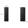 RÉFRIGÉRATEUR COMBINÉ 277+110L H203XL59,5CM CLASSE D NOIR