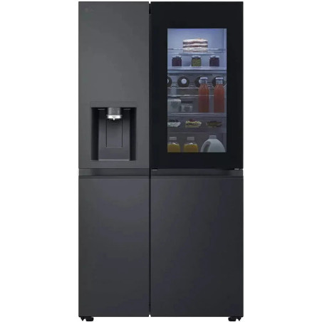 RÉFRIGÉRATEUR AMÉRICAIN 407+221L CLASSE D INSTAVIEW DOOR IN DOOR NOIR ACIER