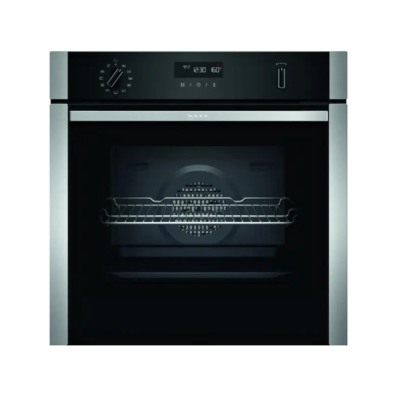 FOUR MULTIFONCTIONS PYROLYSE 71L CLASSE A INOX/NOIR