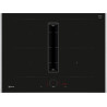 TABLE DE CUISSON ASPIRANTE LARGEUR 70CM 7400W 4 FOYERS 2 ZONES COMBIZONE CLASSE B NOIR