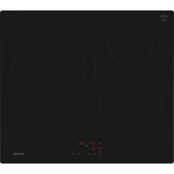 TABLE DE CUISSON INDUCTION 3 FOYERS LARGEUR 60CM BISEAUX