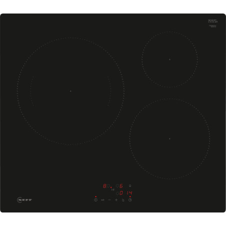 TABLE DE CUISSON INDUCTION 3 FOYERS LARGEUR 60CM BISEAUX