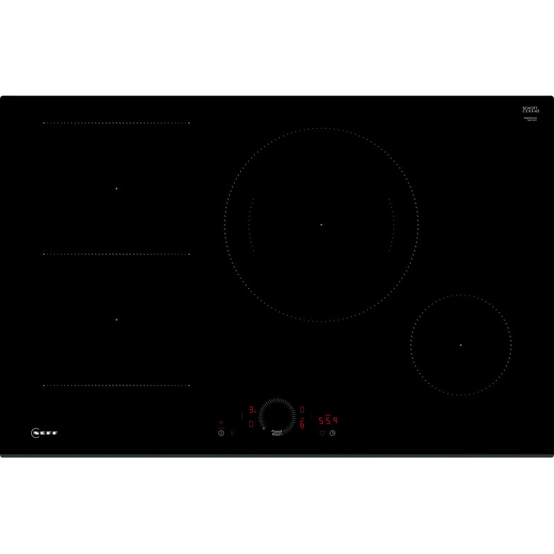 TABLE DE CUISSON INDUCTION T58FHS1L0 80CM 4F BISEAU AV