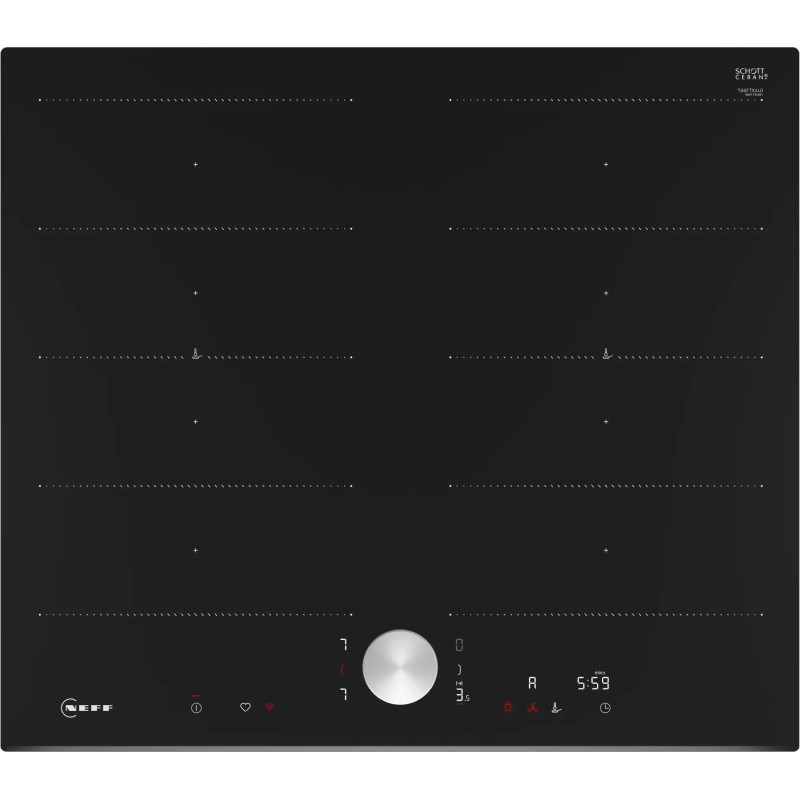 TABLE DE CUISSON FLEXINDUCTION T66FTX4L0 60CM4F BISEAU AV