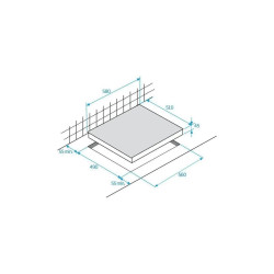 TABLE 60CM BEKO HIC64502T