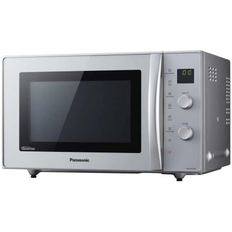 MICRO-ONDES COMBINÉ 27L 1000W/GRIL QUARTZ 1300W/CHALEUR TOURNANTE 1300W CAVITÉ INOX INVERTER SILVER