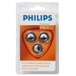 TÈTES DE RASOIR PHILIPS HQ6 (BLISTER DE 3)