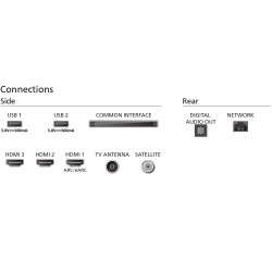 TÉLÉVISEUR 43'' (109CM) LED UHD SMART TV TITAN OS TUNER SATELLITE