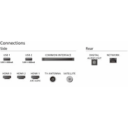 TÉLÉVISEUR 55'' (140CM) LED UHD SMART TV TITAN OS TUNER SATELLITE