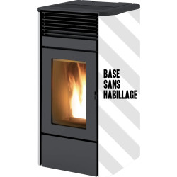 POELE PELLETS CAMELIA AIR 8 S2 BASE UNIQUEMENT - HABILLAGE OBLIGATOIRE