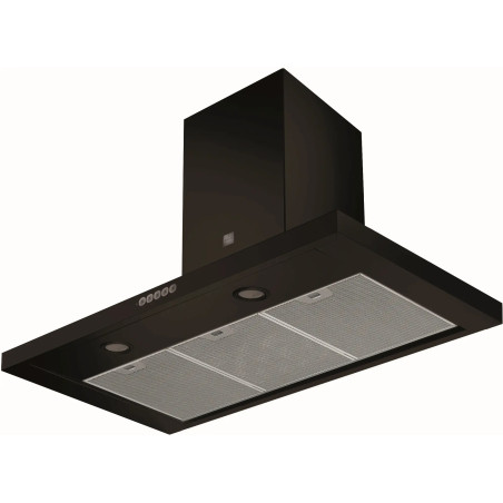 HOTTE MURALE BOX BALTIC 900 NOIR NOIR 90cm