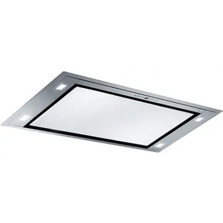 HOTTE DE PLAFOND INSPIRATION 1000 INOX/VERRE BL INOX 100cm